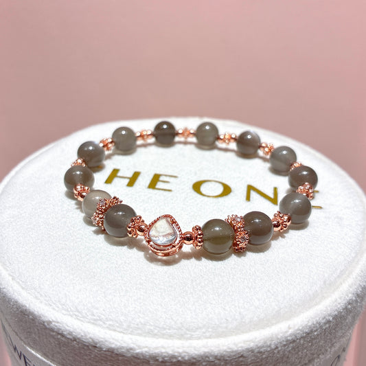 精品*黑月光石 x 白水月