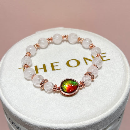 精品*白幽靈 x 斑彩石