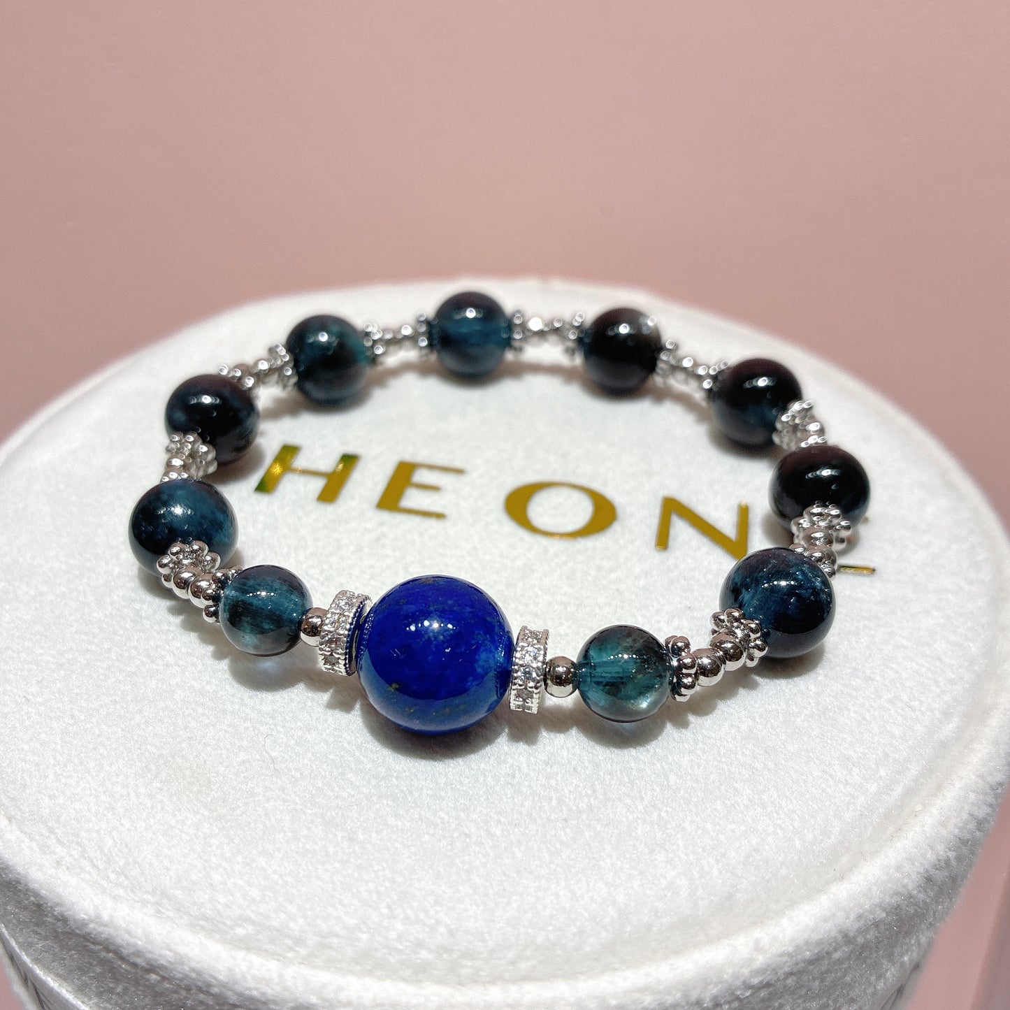 精品*魔鬼海藍寶 x 青金石