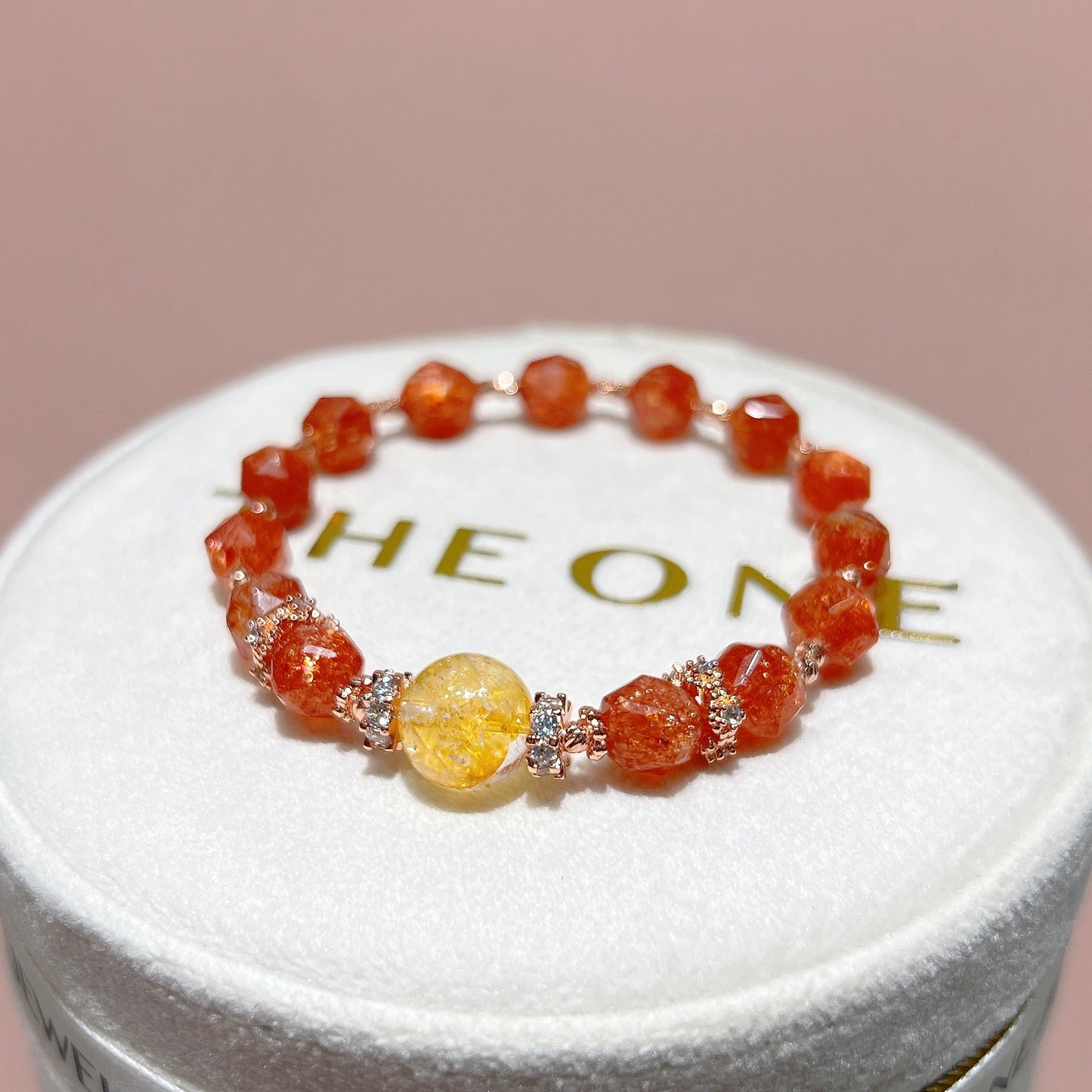 精品*金草莓太陽石 x 黃膠花