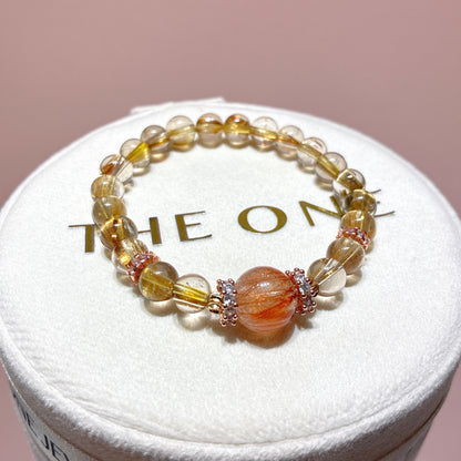 Fine Gold Titanium Crystal x Copper Hair Crystal