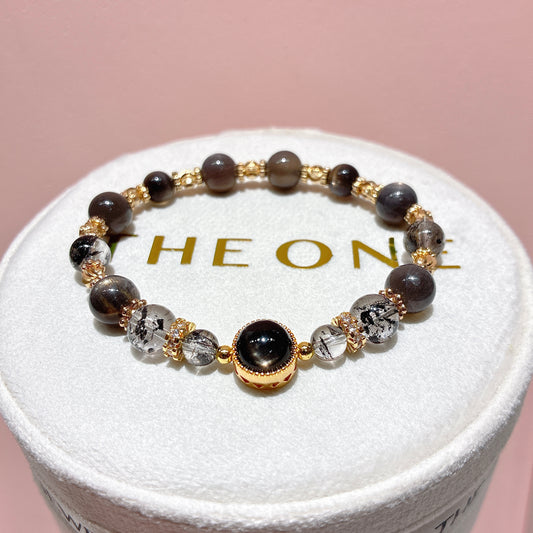 精品*黑金太陽石 x 閃靈鑽