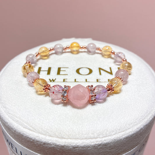 精品*黃水晶 x 紫超七