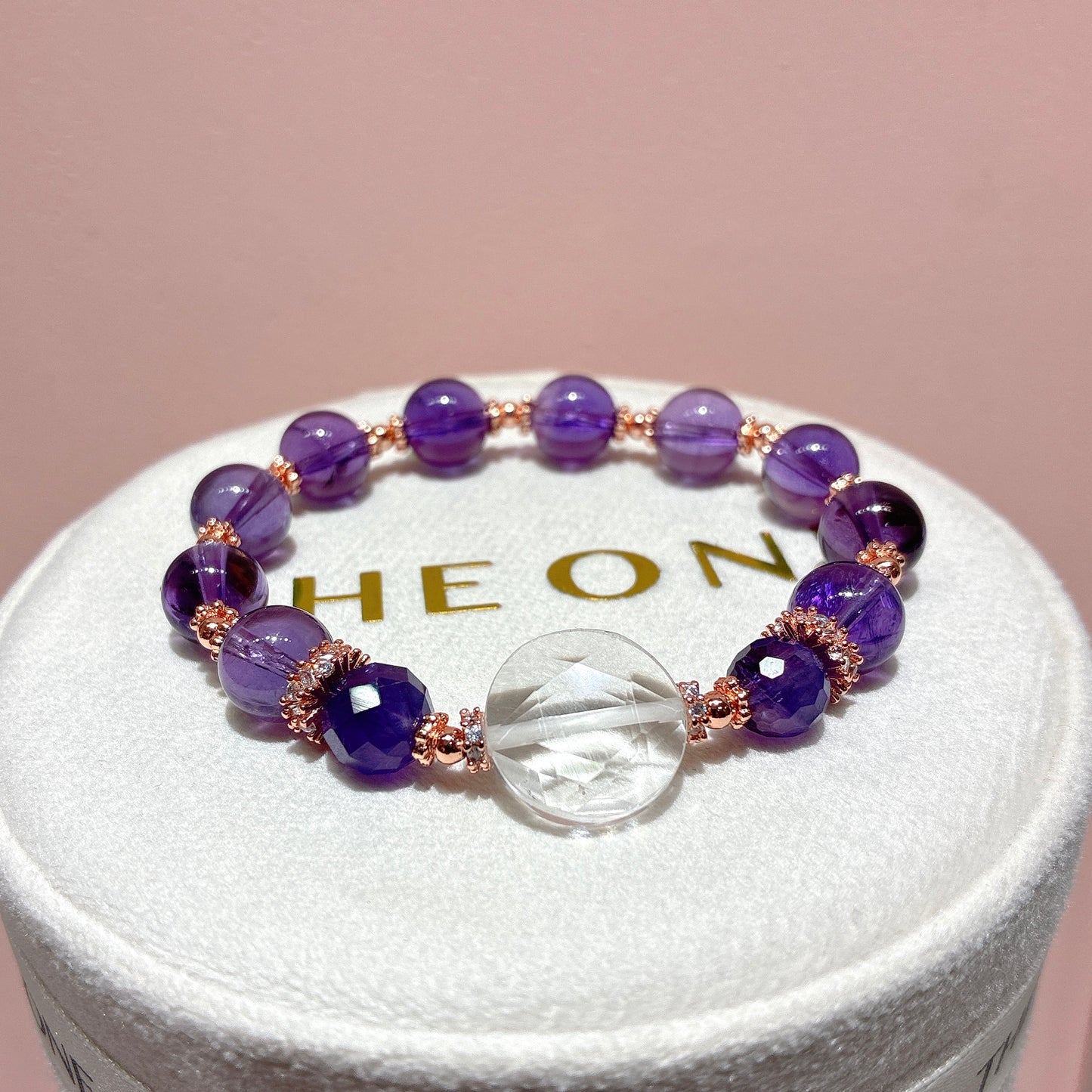 精品*紫水晶 x 白水晶大衛星