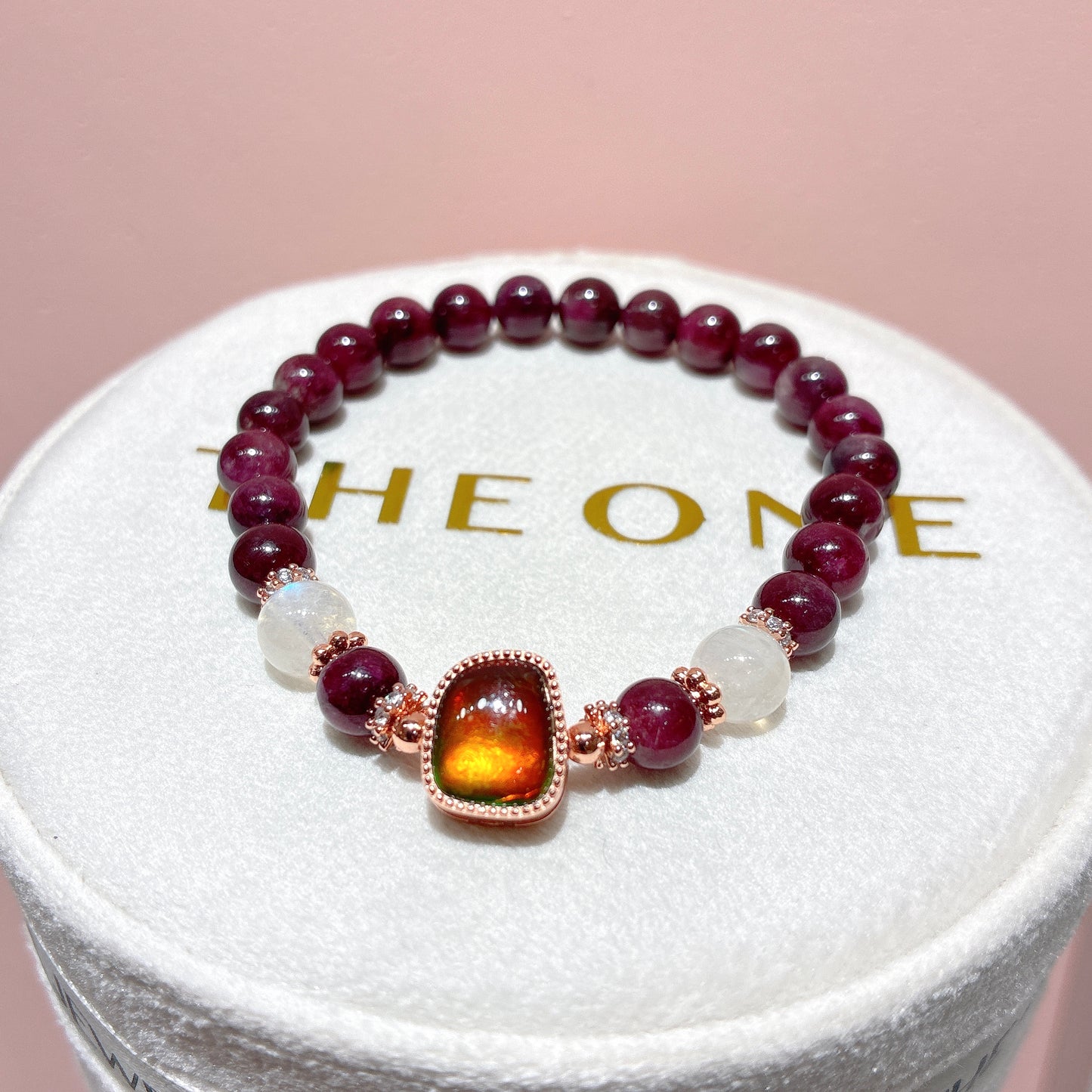 精品*紅碧璽 x 斑彩石