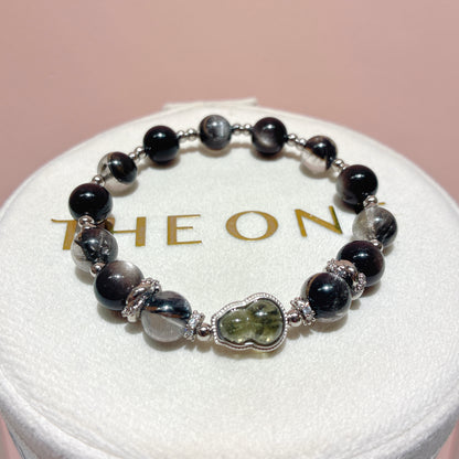 精品*黑銀鈦 x 綠隕石