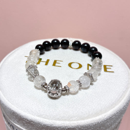 精品*黑碧璽 x 銀鈦晶