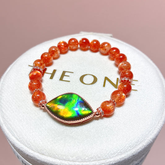 精品*金草莓太陽石 x 斑彩石