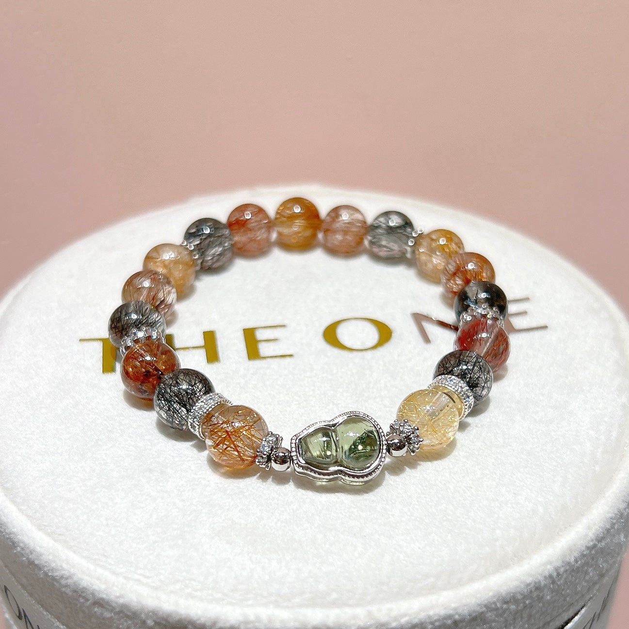 頂級*彩髮晶 x 綠隕石