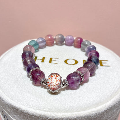 頂級*彩螢石 x 紅超級七