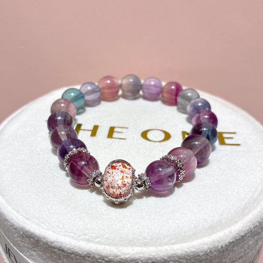 頂級*彩螢石 x 紅超級七