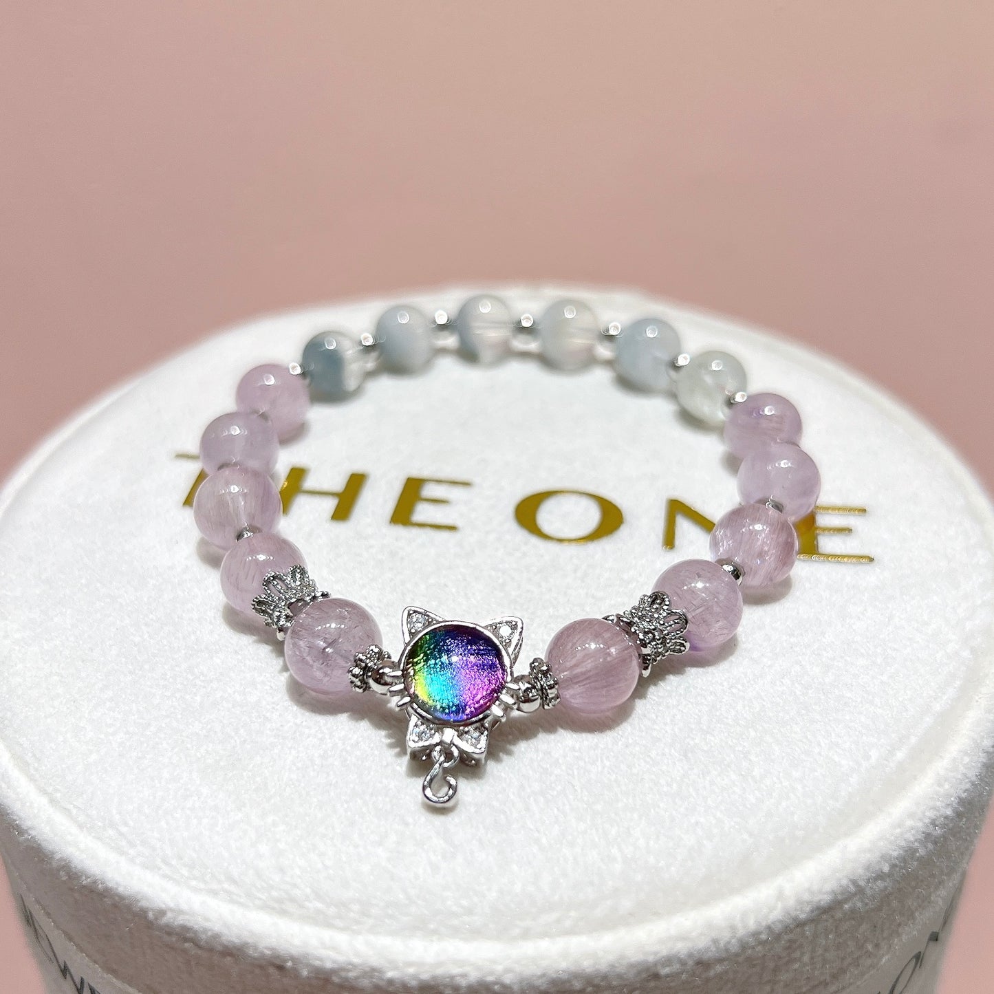 精品*粉超級七 x 灰藍兔毛