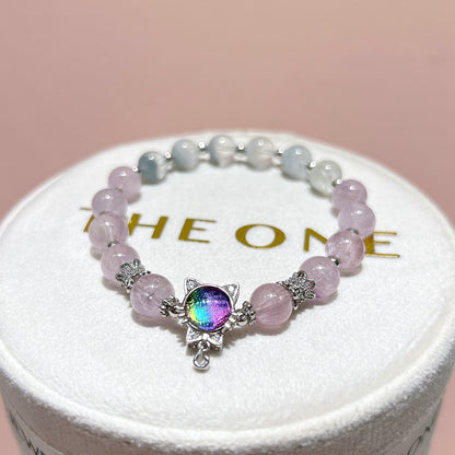 精品*粉超級七 x 灰藍兔毛