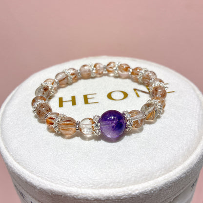 精品*羽毛鈦晶 x 紫超級七