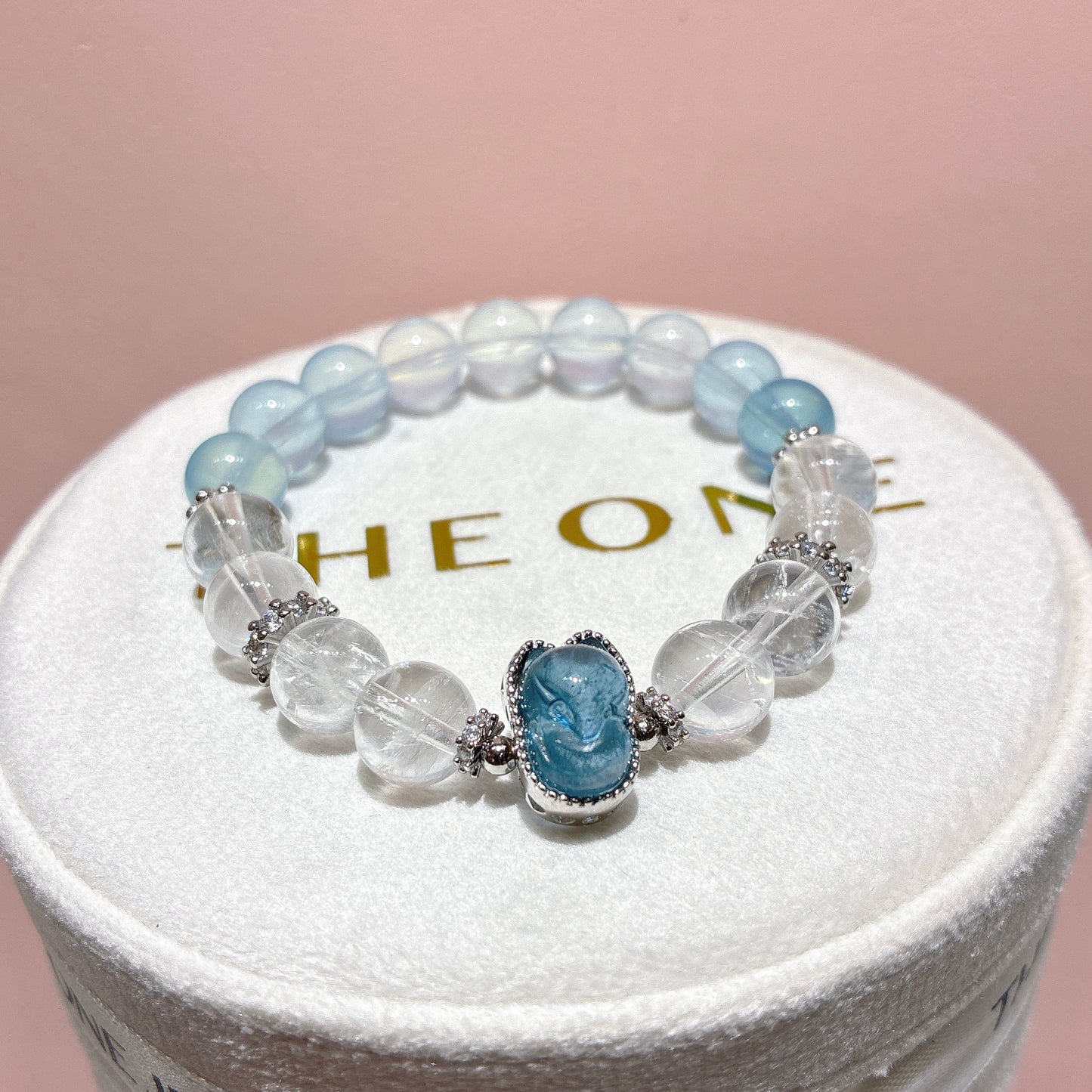 精品*冰種摩根石 x 海藍寶狐仙