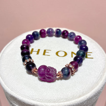 頂級*彩螢石 x 螢石貔貅