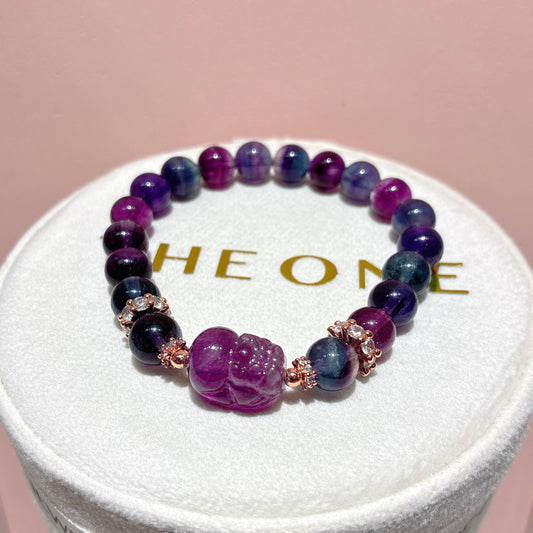 頂級*彩螢石 x 螢石貔貅