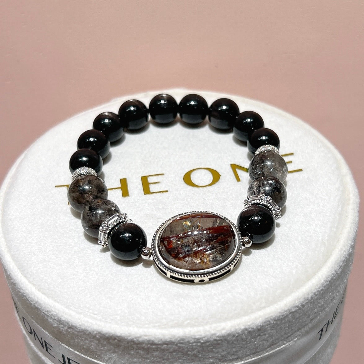 精品*金運石 x 銅鈦晶共生彩幽靈