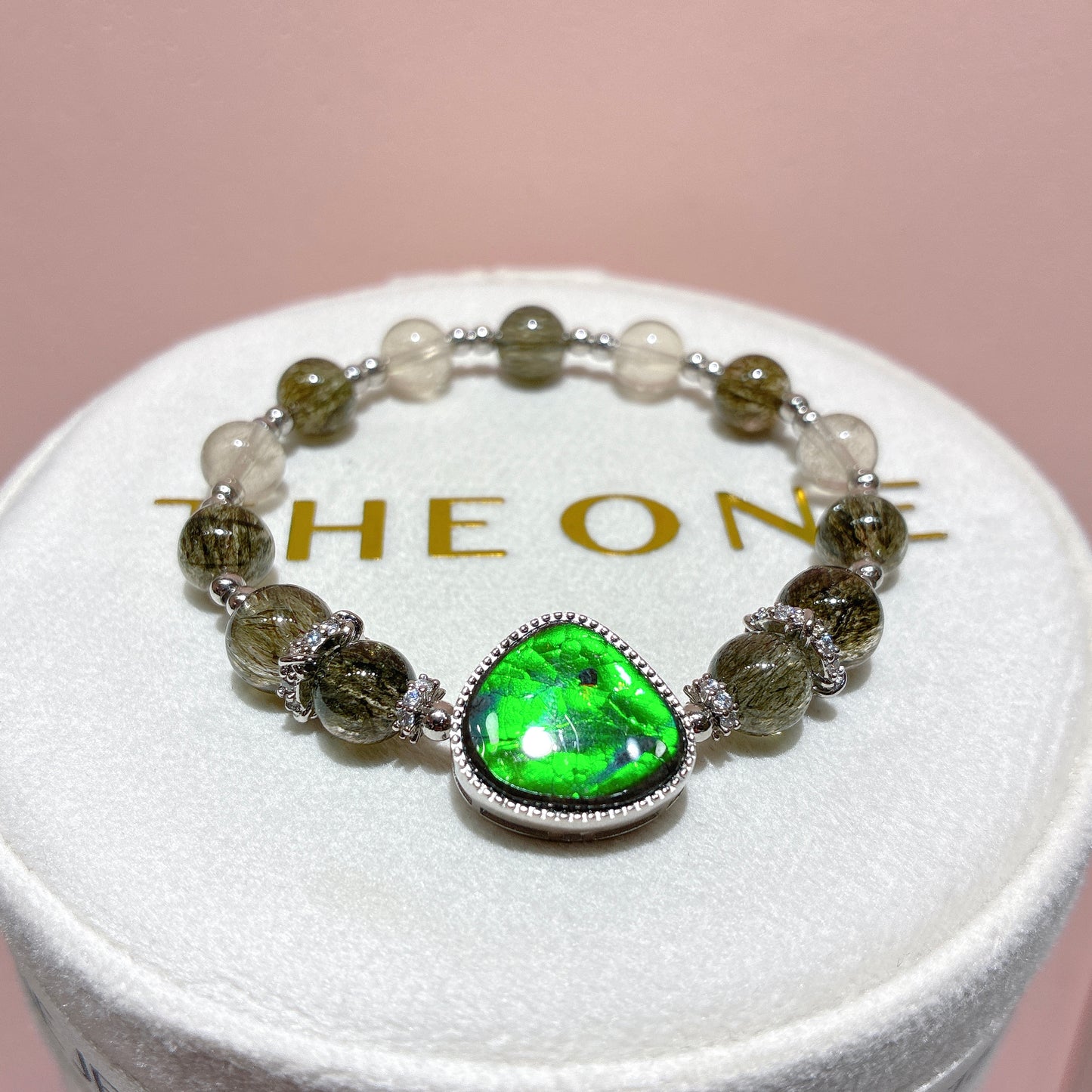 精品*綠碧髮 x 斑彩石