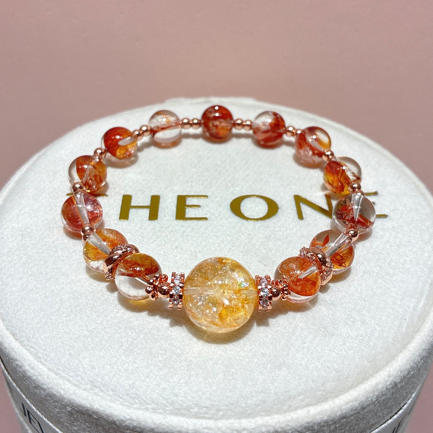精品*橙紅膠花 x 金魚黃膠花