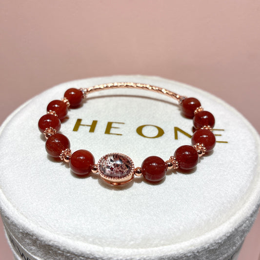 精品*巴西紅順髮晶 x 超級七