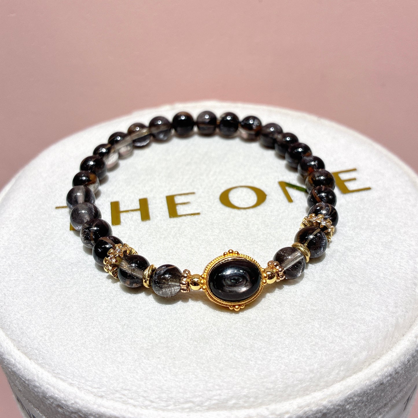 精品*黑銀鈦 x 金運石