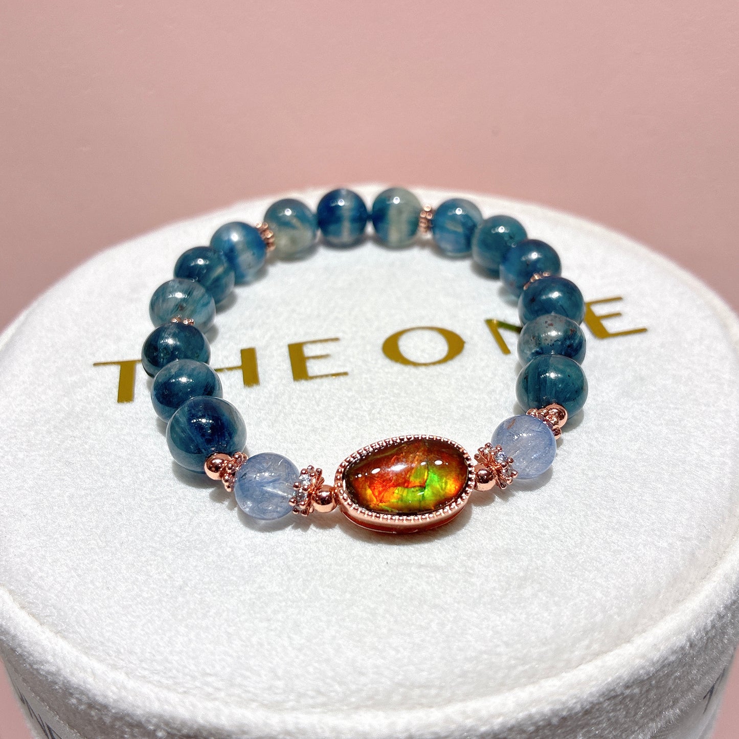 藍晶石共生赤鐵礦 x 斑彩石