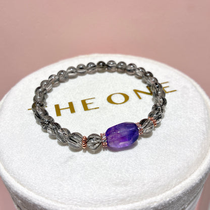 精品*黑順髮晶 x 紫超七