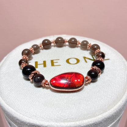 精品*黑隕石 x 斑彩石