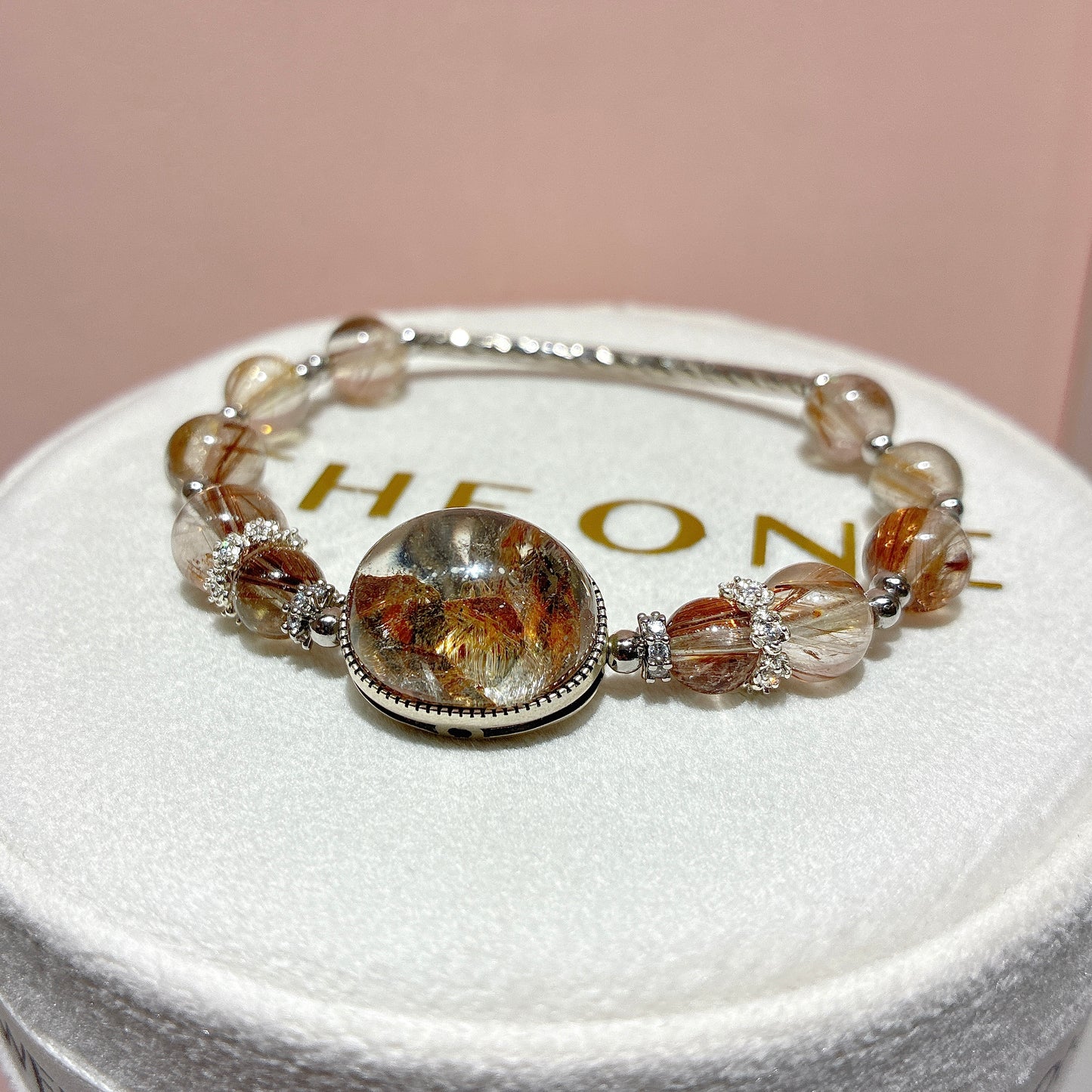 精品*金銅鈦晶 x 髮晶共生雲母