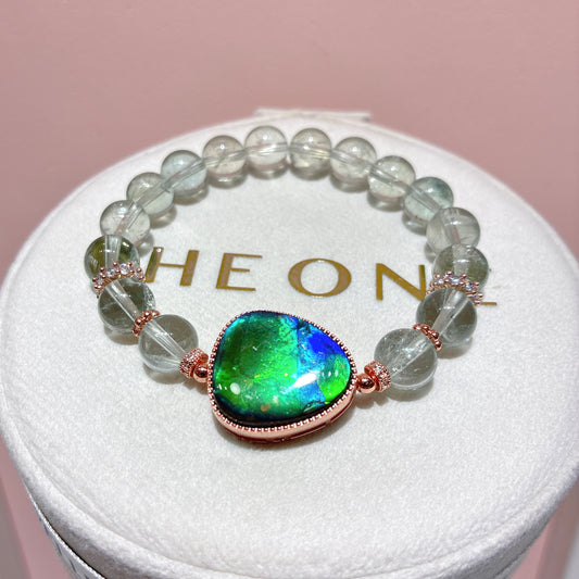 精品*綠柱石 x 斑彩石