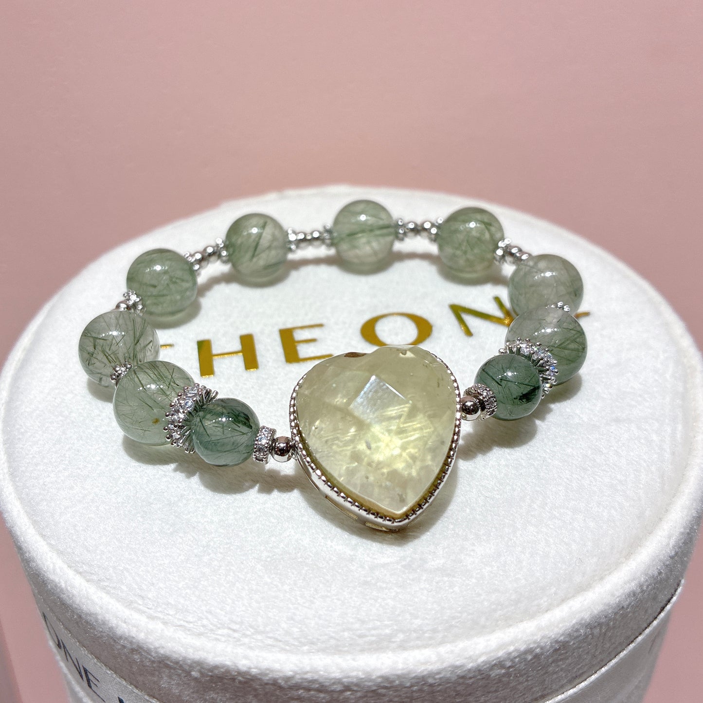 精品*綠髮晶 x 黃金隕石