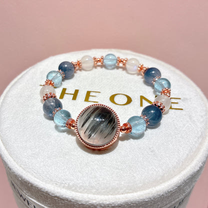 精品*藍鋼絲兔毛 x 灰藍兔毛