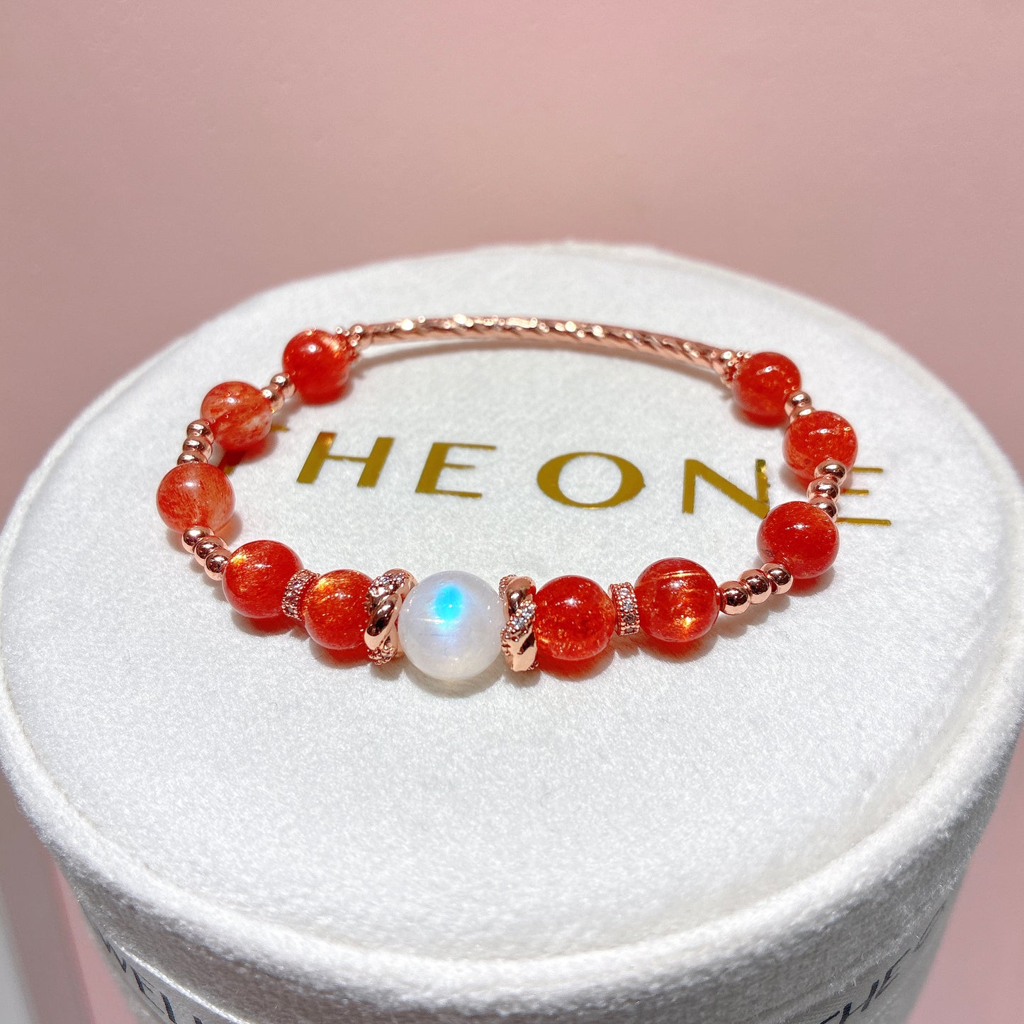 精品*金草莓太陽石 x 月亮石