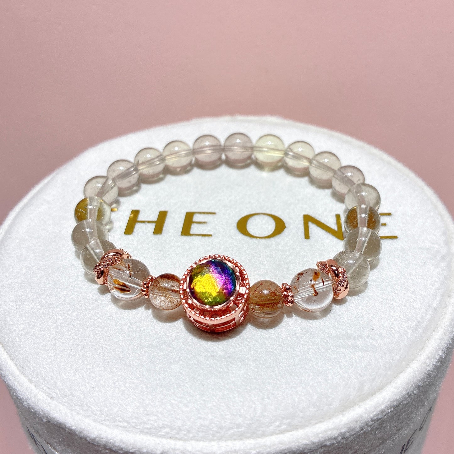 精品*紫煙黃隕石 x 瑞典天鐵