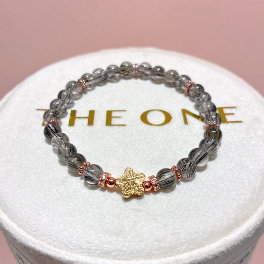 精品*黑順髮晶 x 瑞典天鐵