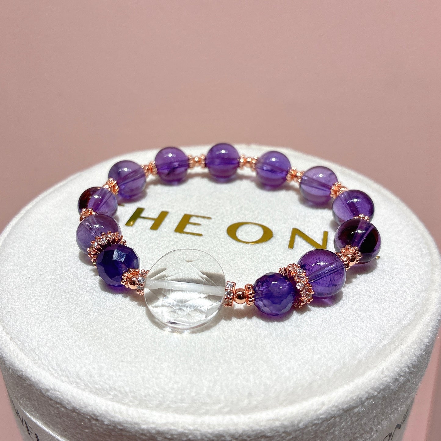 精品*紫水晶 x 白水晶大衛星