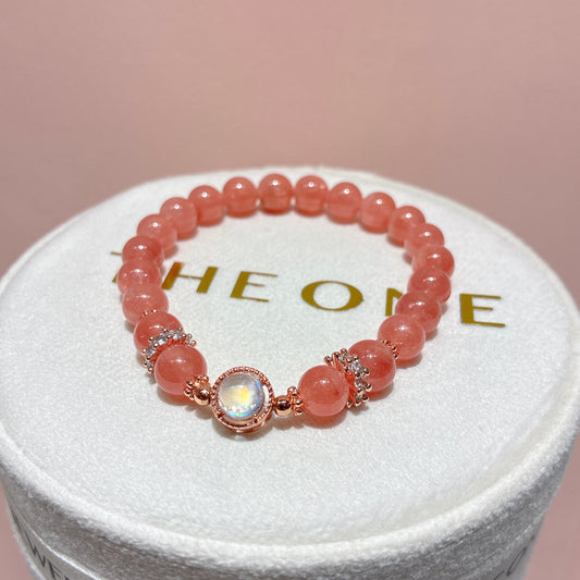 Top grade*Ice Rhodonite x Moonstone