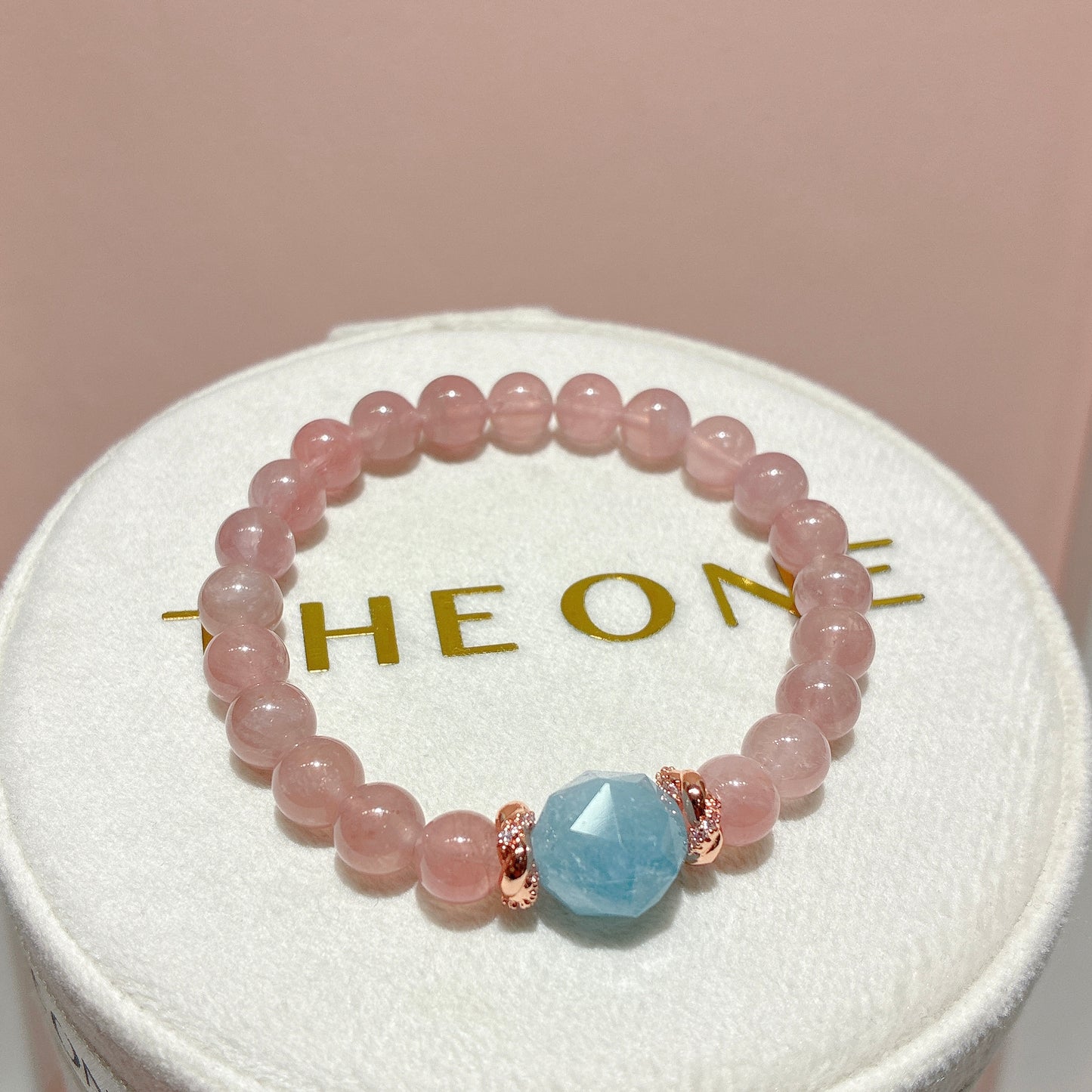 精品*粉晶 x 海藍寶