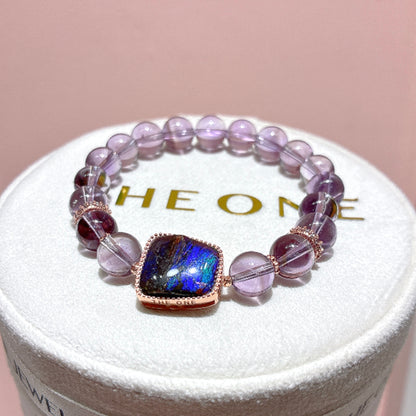 頂級*玻利紫水晶 x 斑彩石