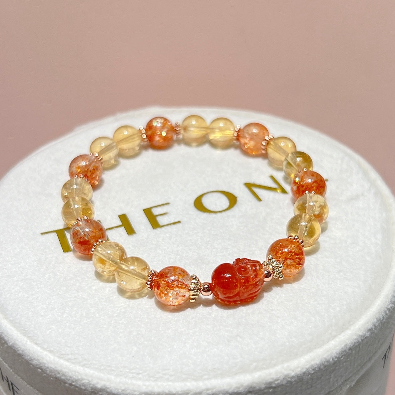 精品*黃水晶 x 金草莓太陽石貔貅