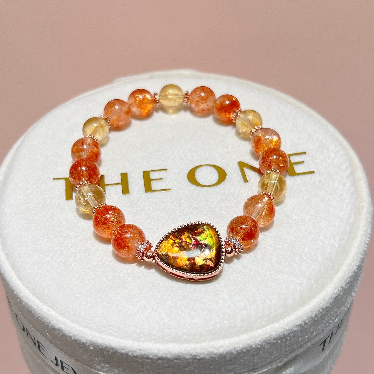 頂級*金草莓太陽石 x 斑彩石