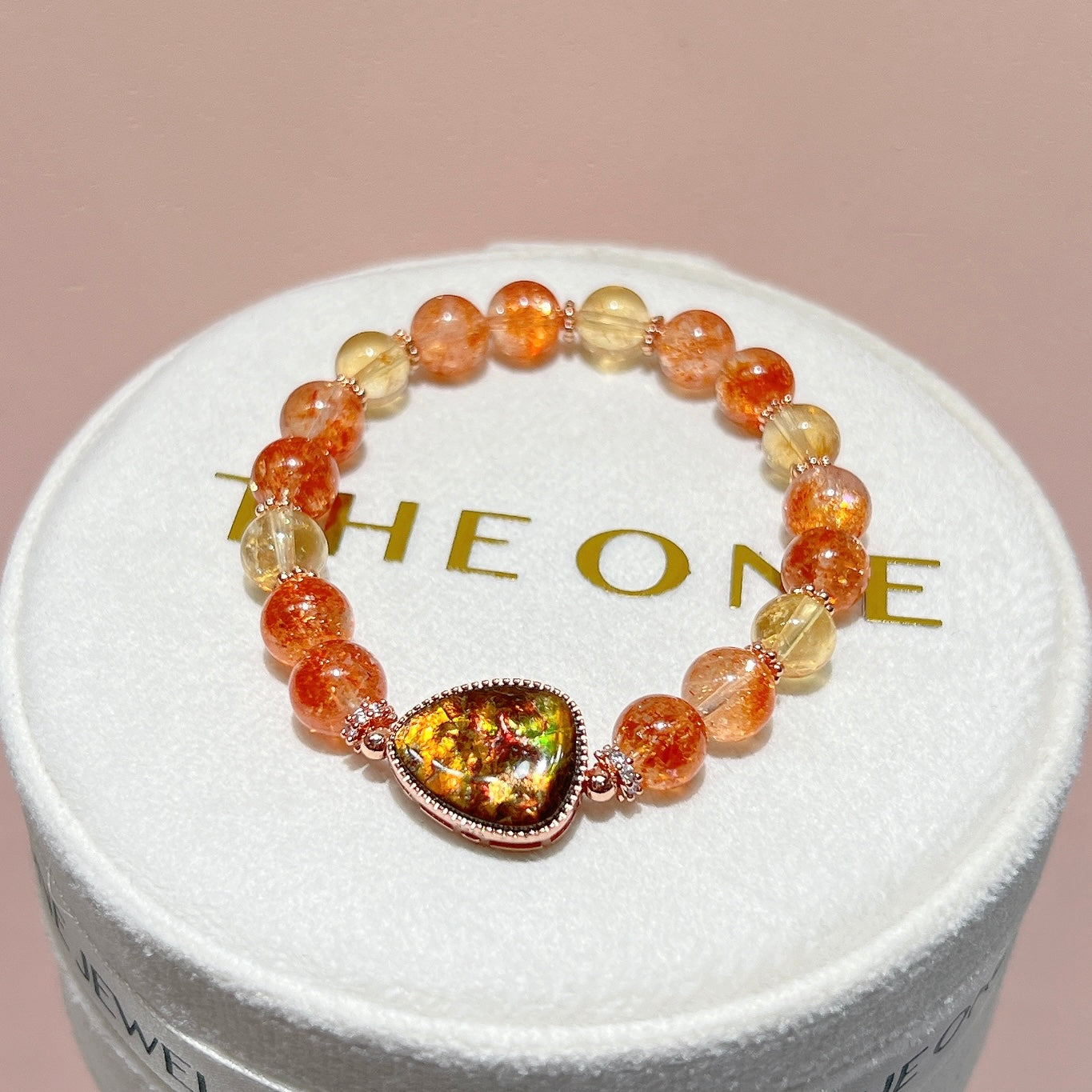 頂級*金草莓太陽石 x 斑彩石