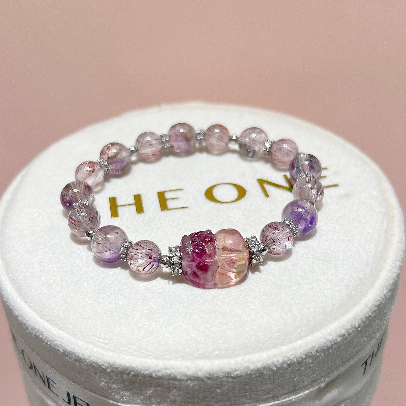 精品*紫超級七 x 螢石貔貅