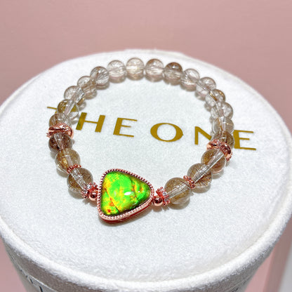 精品*鋼絲魔鬼髮 x 斑彩石