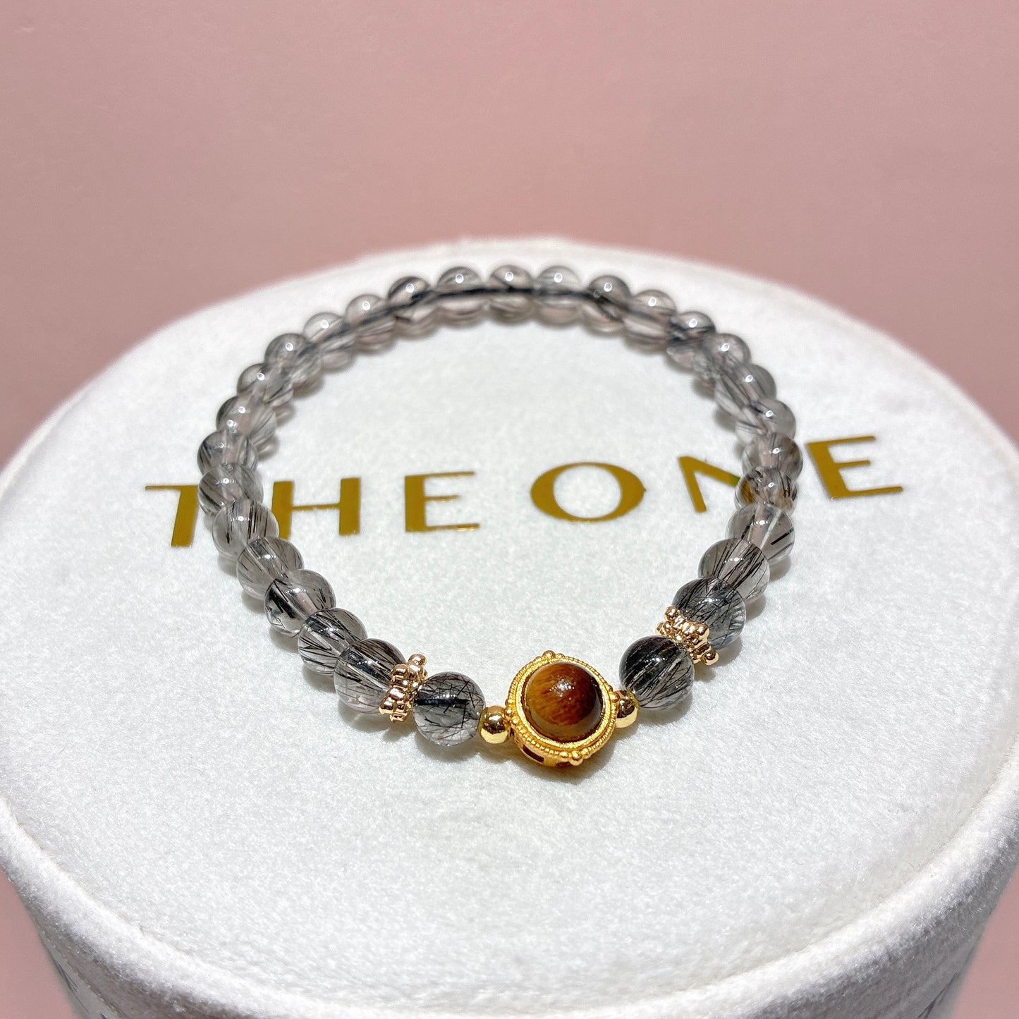 精品*黑順髮晶 x 黃虎眼