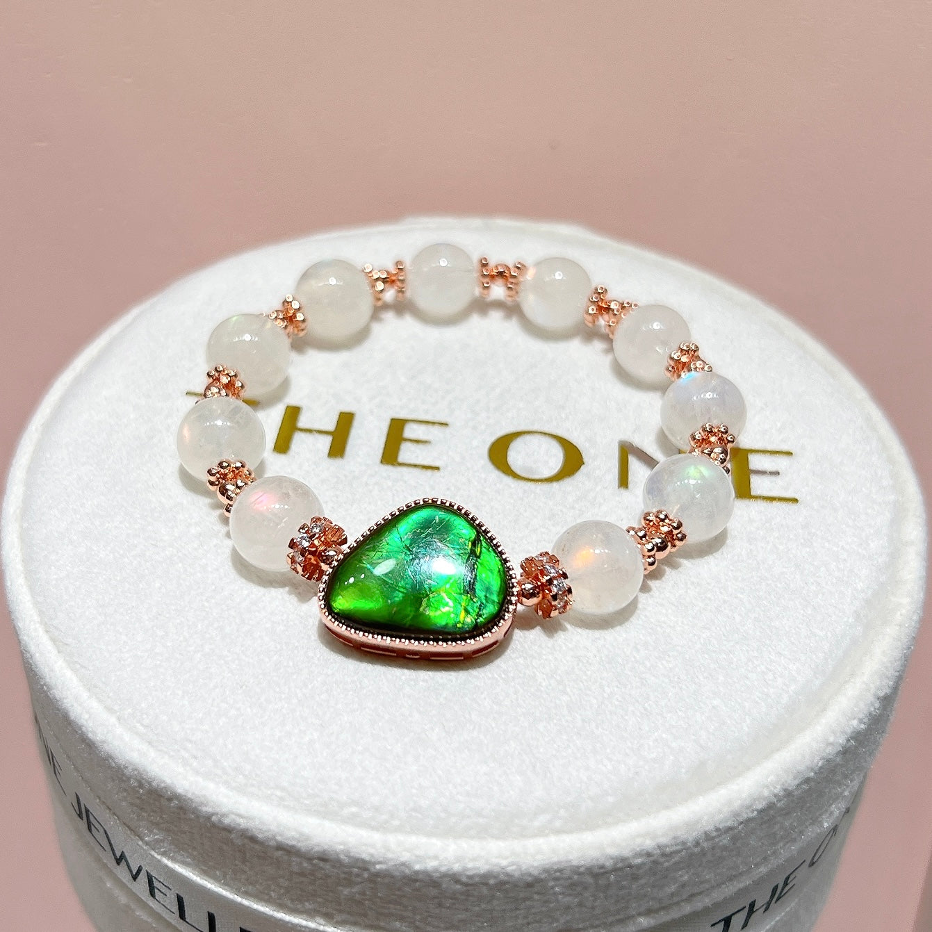 精品*馬島月亮石 x 斑彩石