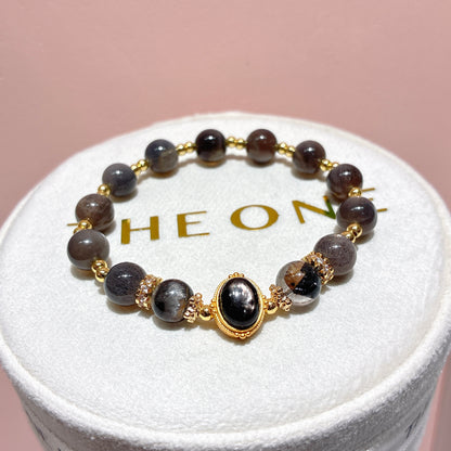 精品*黑金太陽石 x 金運石