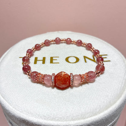 精品*草莓晶 x 金草莓太陽石