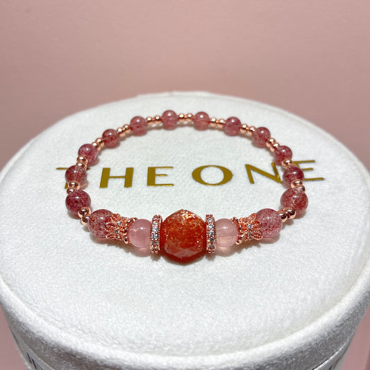 精品*草莓晶 x 金草莓太陽石